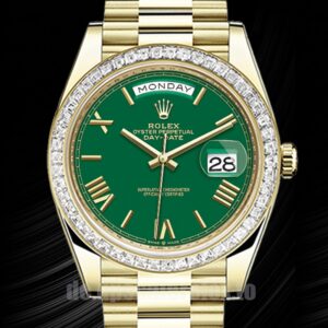 Rolex Day-Date m228398tbr-0039 Herren 41mm Grünes Zifferblatt