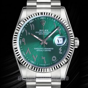 Rolex Datejust Herren 41mm 126334 Automatisch Grünes Zifferblatt