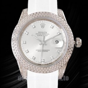 Rolex Datejust 16234 40mm Herren Weißes Zifferblatt